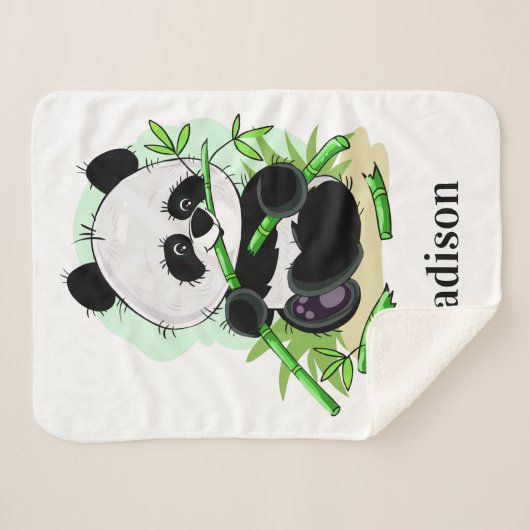 Couvertures nommées faites sur commande de panda (Devant (Horizontal))