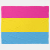 Couvertures Pansexual d'ouatine de drapeau (Devant (Horizontal))