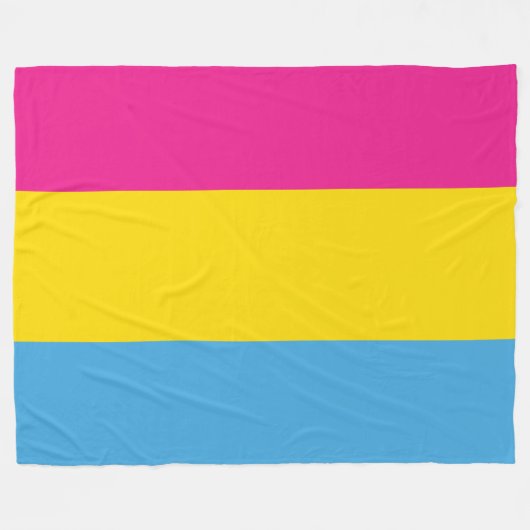 Couvertures Pansexual d'ouatine de drapeau (Devant (Horizontal))