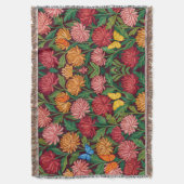 Couvertures Papillons Abstraits & Chrysanthèmes (devant Vertical)