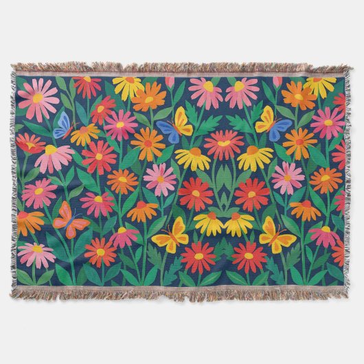 Couvertures Papillons Fleurs de Matisse Abstraites (Devant)