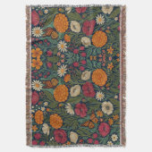 Couvertures Papillons Floraux Indiens Abstraits (devant Vertical)