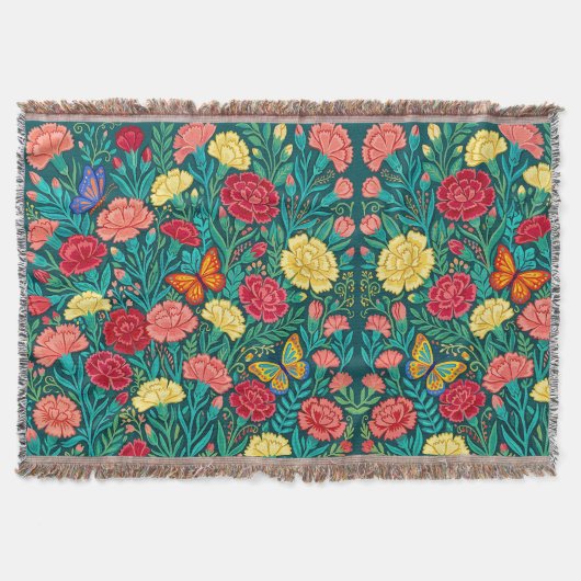 Couvertures Papillons Œillets Mexicains Abstraits (Devant)