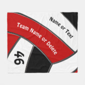 Couvertures personnalisées d'ouatine de volleyball (Devant (Horizontal))