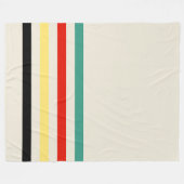 Couvertures rayées blanc vert rouge noir jaune (Devant (Horizontal))