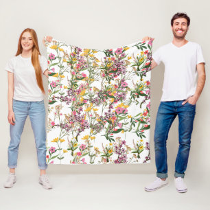 Couvertures Sherpa Fleurs Sauvages