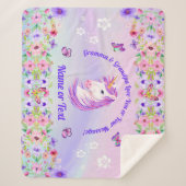 Couvertures Unicorne personnalisées, Couleurs Arc- (Devant)