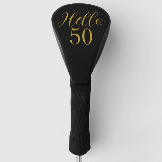 Couvre-club De Golf 50e anniversaire Black Gold Anniversaire (Devant)