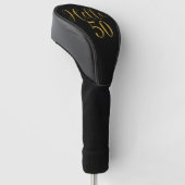 Couvre-club De Golf 50e anniversaire Black Gold Anniversaire (Incliné)