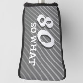 Couvre-club De Golf 80e donc Quel gris moderne 80e anniversaire (Tourné à 90°)