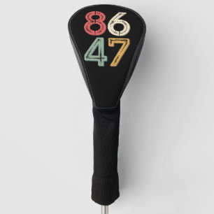 Couvre-club De Golf 86 47 Anti Trump Vintage Style Rétro années 80