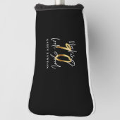 Couvre-club De Golf 90 ans en or (Tourné à 90°)