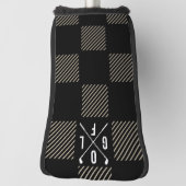 Couvre-club De Golf à damiers couverture (Tourné à 90°)