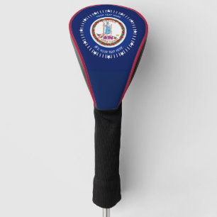 Couvre-club De Golf A personnalisé votre drapeau d'état de la Virgin