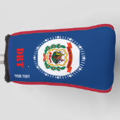 Couvre-club De Golf A personnalisé votre drapeau d'état de la Virginie (Devant)