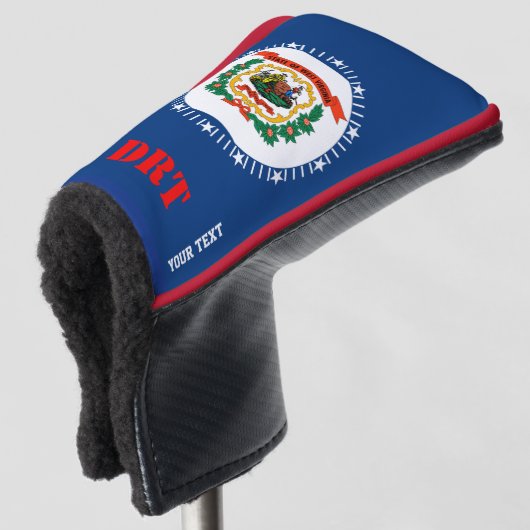 Couvre-club De Golf A personnalisé votre drapeau d'état de la Virginie (Devant 3/4)