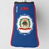Couvre-club De Golf A personnalisé votre drapeau d'état de la Virginie (Tourné à 90°)