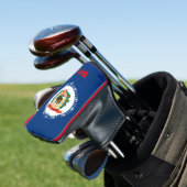 Couvre-club De Golf A personnalisé votre drapeau d'état de la Virginie (In Situ)