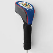 Couvre-club De Golf A personnalisé votre drapeau d'état de la Virginie (Incliné)