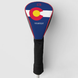 Couvre-club De Golf A personnalisé votre drapeau d'état du Colorado