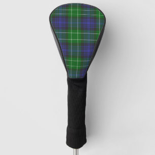 Couvre-club De Golf Abercrombie Blue Green Tartan Plaid Scottish