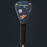 Couvre-club De Golf Activité spatiale dans la Galaxie Personnalisée<br><div class="desc">Cute espace extérieur Golf Head Covers vous pouvez ajouter un nom pour le rendre personnel. Découvrez les autres objets de cette collection ci-dessous comme le bandana,  le désodorisant de voiture pour égaler cette couverture Golf Head. Ajoutez le nom en cliquant sur le lien "Personnaliser" ci-dessus</div>