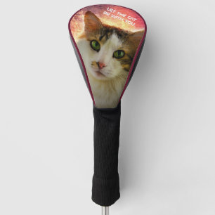 Couvre-club De Golf Adorable Cute Calico Chat