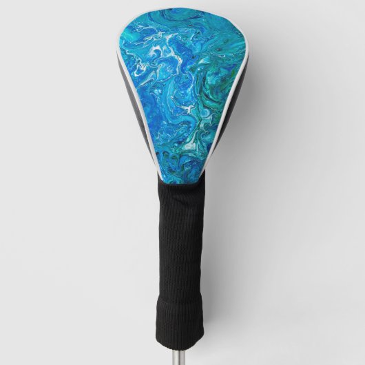 Couvre-club De Golf Agate folle élégante 2 de dentelle - Aqua bleu (Devant)