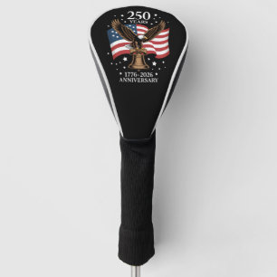 Couvre-club De Golf Aigle et Drapeau 250 Ans d'Amérique 1776-2026