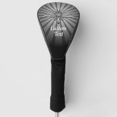 Couvre-club De Golf Aigle gris avec deux têtes de couverture de la têt (Devant)