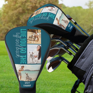 Couvre-club De Golf Aimez-vous au Ruff and Back 3 Photo Turquoise Blue