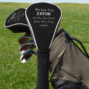 Couvre-club De Golf Aimez-Vous ZAYDE Cadeau Pour Grand-Père Avec Des N
