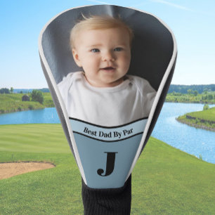 Couvre-club De Golf Ajoutez votre propre photo Meilleur Papa bleu pers