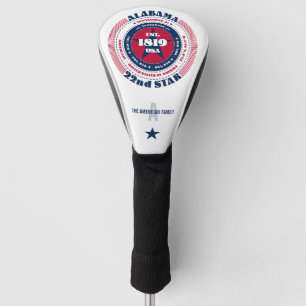 Couvre-club De Golf Alabama State Circle Custom Golf Head Cover