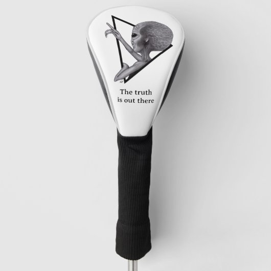 Couvre-club De Golf Alien gris, la vérité est là (Devant)