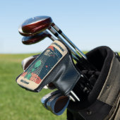 Couvre-club De Golf Alien UFO de texte personnalisé (In Situ)