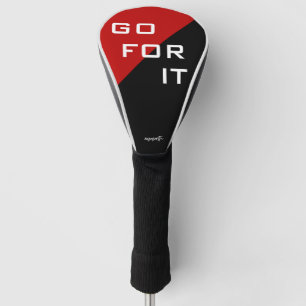 Couvre-club De Golf Allez pour moderne rouge et noir il