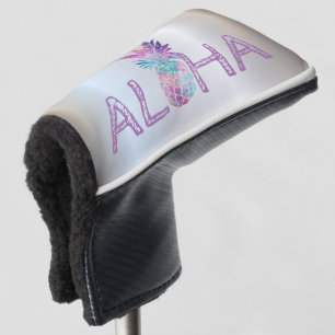 Couvre-club De Golf Aloha Hawaiian Ananas, Argent