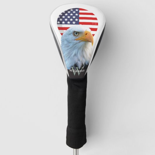 Couvre-club De Golf AMERICA BALD EAGLE Monogram Golf Head Cover (Devant)