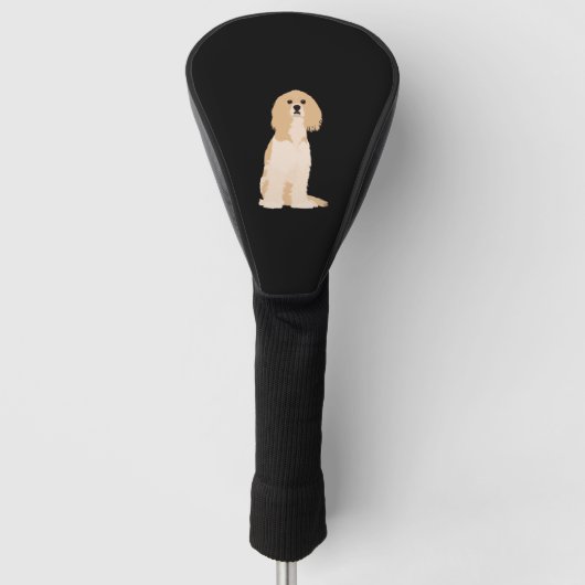 Couvre-club De Golf American Cocker Illustration Spaniel ! (Devant)