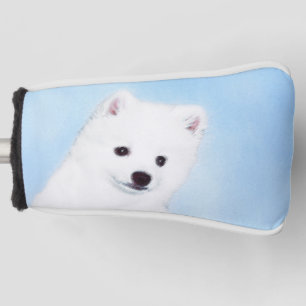 Couvre-club De Golf American Eskimo Dog Painting - Original Dog Art