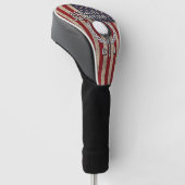 Couvre-club De Golf American Flag Golf Monogramme Design (Incliné)