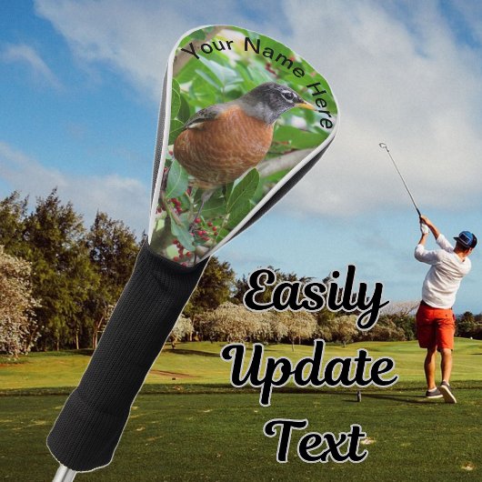 Couvre-club De Golf American Robin - Driver Golf Club Cover