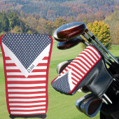 Couvre-club De Golf American Stars and Stripes Red White Blue Putter
