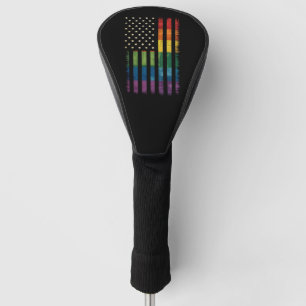 Couvre-club De Golf American USA Flag Rainbow Pride gay lesbienne LGBT