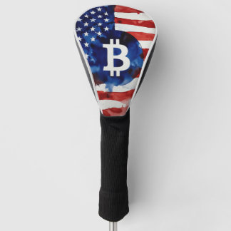 Couvre-club De Golf Amérique Bitcoin (Peinture No. 1)