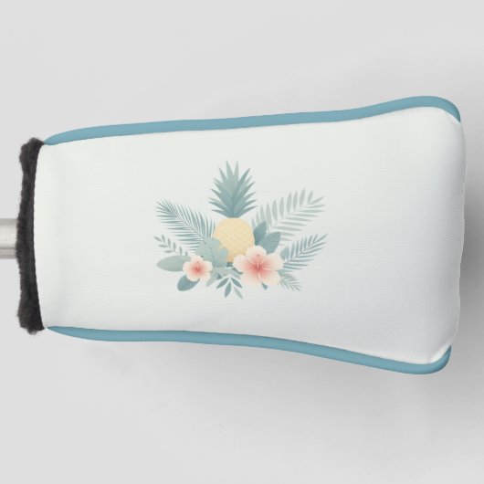 Couvre-club De Golf Ananas floral & Hawaiian (Devant)