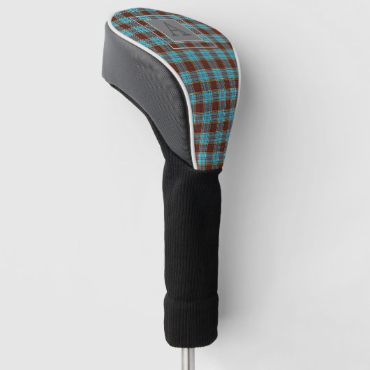 Couvre-club De Golf ANDERSON TARTAN Monogram Golfers Golfing (Incliné)