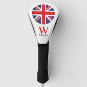 Couvre-club De Golf Angleterre Drapeau Monogram Golf Head Coque (Devant)