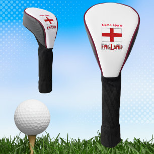 Couvre-club De Golf Angleterre et Drapeau Anglais Rouge Personnalisati